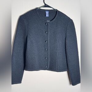 Lands' End Women's wool Button-Up Blazer